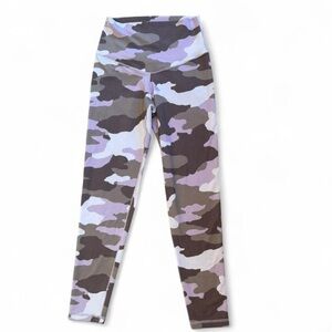 High-Rise Lavender Camo Leggings
